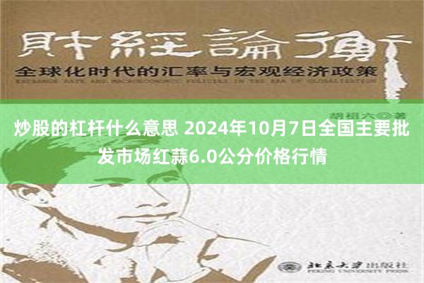 炒股的杠杆什么意思 2024年10月7日全国主要批发市场红蒜6.0公分价格行情